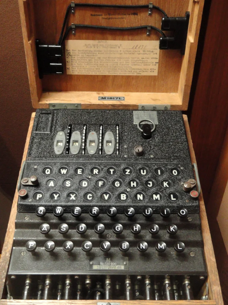 国家密码博物馆收藏的德国海军 M4 Enigma 实物