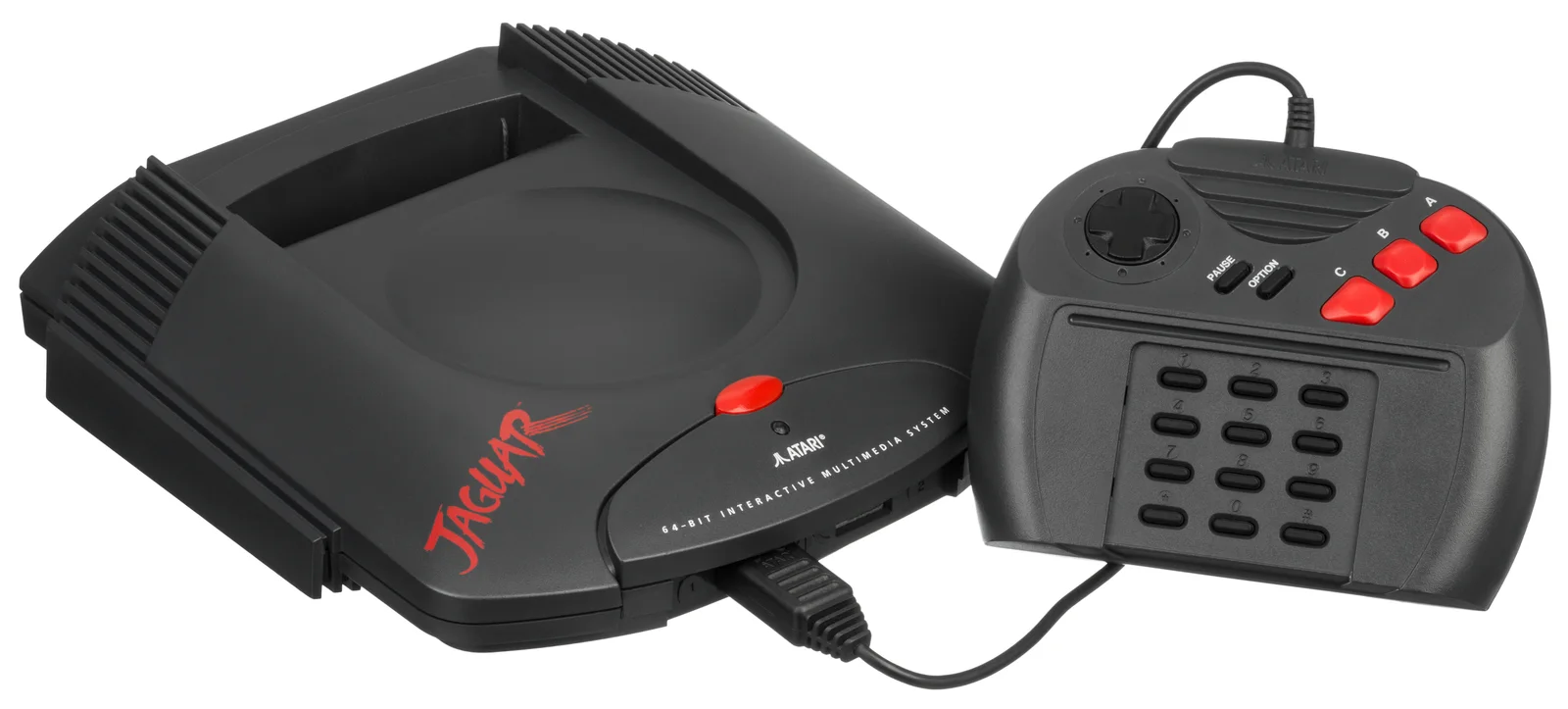 Atari Jaguar 主机与控制器实物